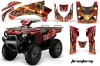 Kawasaki Brute Force 750 / 750i ATV Graphic Kit - 2005-2011 Firestorm Red