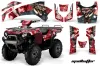 Kawasaki Brute Force 750 / 750i ATV Graphic Kit - 2005-2011 Mad Hatter Silver
