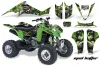 Kawasaki KFX 400 ATV Graphic Kit - 2003-2008 Mad Hatter Green