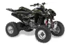 Kawasaki KFX 400 ATV Graphic Kit - 2003-2008 Silver Star - Silver Haze Black