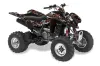 Kawasaki KFX 400 ATV Graphic Kit - 2003-2008 Silver Star - Silver Haze Black