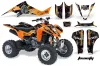 Kawasaki KFX 400 ATV Graphic Kit - 2003-2008 Toxicity Orange