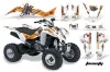Kawasaki KFX 400 ATV Graphic Kit - 2003-2008 Toxicity Orange
