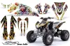 Kawasaki KFX 450 ATV Graphic Kit - 2008-2015 Ed Hardy - Love Kills White