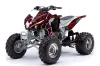 Kawasaki KFX 450 ATV Graphic Kit - 2008-2015 Skulls and Hammers Red