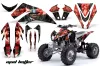 Kawasaki KFX 450 ATV Graphic Kit - 2008-2015 Mad Hatter Red