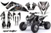 Kawasaki KFX 450 ATV Graphic Kit - 2008-2015 Mad Hatter Silver