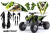 Kawasaki KFX 450 ATV Graphic Kit - 2008-2015 Motorhead Green