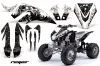 Kawasaki KFX 450 ATV Graphic Kit - 2008-2015 Reaper White