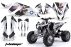 Kawasaki KFX 450 ATV Graphic Kit - 2008-2015 T Bomber White