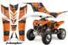 Kawasaki KFX 700 ATV Custom Graphic Kit - 2004-2009