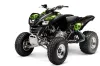 Kawasaki KFX 700 ATV Graphic Kit - 2004-2009 Checkered Skull Green