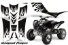 Kawasaki KFX 700 ATV Graphic Kit - 2004-2009 Diamond Flames White