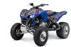 Kawasaki KFX 700 ATV Graphic Kit - 2004-2009 Ed Hardy - Love Kills Blue