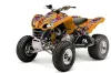 Kawasaki KFX 700 ATV Graphic Kit - 2004-2009 Ed Hardy - Love Kills Orange