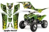 Kawasaki KFX 700 ATV Graphic Kit - 2004-2009 Motorhead Green