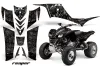Kawasaki KFX 700 ATV Graphic Kit - 2004-2009 Reaper Black