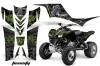 Kawasaki KFX 700 ATV Graphic Kit - 2004-2009 Toxicity Green