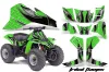 Kawasaki KFX 80 ATV Graphic Kit - 2003-2006 Tribal Flames Black