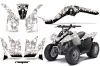 Kawasaki KFX 50 / 90 ATV Graphic Kit - 2007-2022 Reaper White
