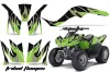 Kawasaki KFX 50 / 90 ATV Graphic Kit - 2007-2022 Tribal Flames Green