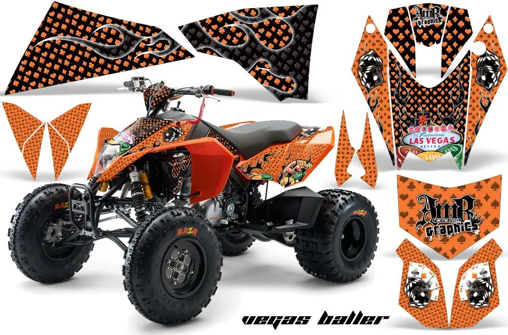 KTM 450 / 505 / 525 ATV Custom Graphic Kit - 2008-2010