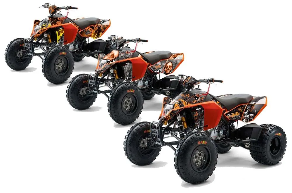 KTM 450 / 505 / 525 ATV Custom Graphic Kit - 2008-2010