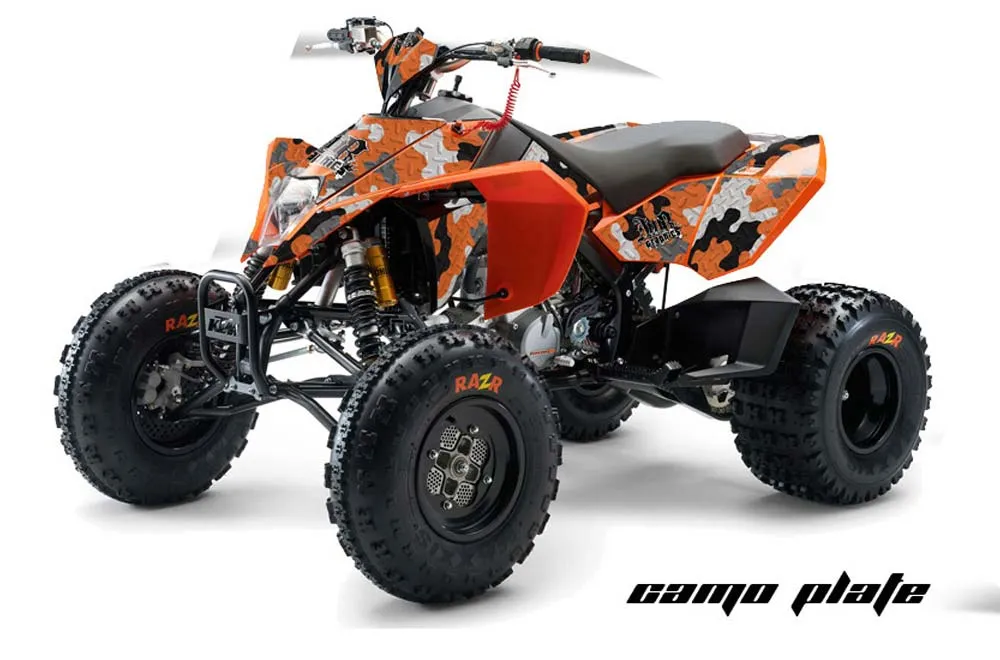 KTM 450 / 505 / 525 ATV Graphic Kit - 2008-2010 Camoplate Orange