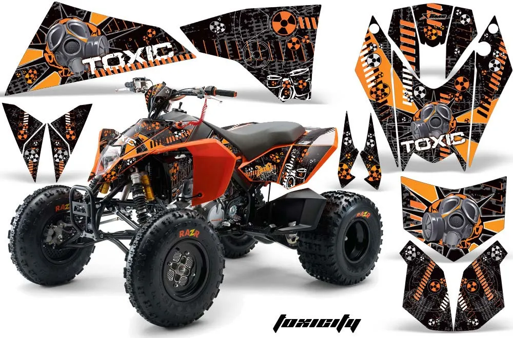 KTM 450 / 505 / 525 ATV Graphic Kit - 2008-2010 Toxicity Orange