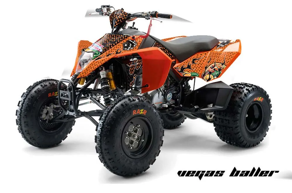 KTM 450 / 505 / 525 ATV Graphic Kit - 2008-2010 Vegas Baller Black