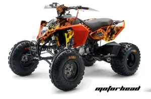 KTM 450 / 505 / 525 ATV Graphic Kit - 2008-2010 Motorhead Orange