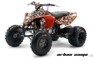KTM 450 / 505 / 525 ATV Graphic Kit - 2008-2010 Urban Camo Orange