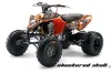 KTM 450 / 505 / 525 ATV Graphic Kit - 2008-2010 Checkered Skull Orange
