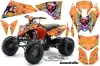 KTM 450 / 505 / 525 ATV Graphic Kit - 2008-2010 Ed Hardy - Love Kills Orange