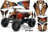 KTM 450 / 505 / 525 ATV Graphic Kit - 2008-2010 Ed Hardy - Pirates Orange