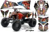 KTM 450 / 505 / 525 ATV Graphic Kit - 2008-2010 Ed Hardy - Pirates White