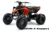KTM 450 / 505 / 525 ATV Graphic Kit - 2008-2010 Skulls and Hammers Silver