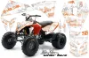 KTM 450 / 505 / 525 ATV Graphic Kit - 2008-2010 Silver Star - Silverhaze Orange