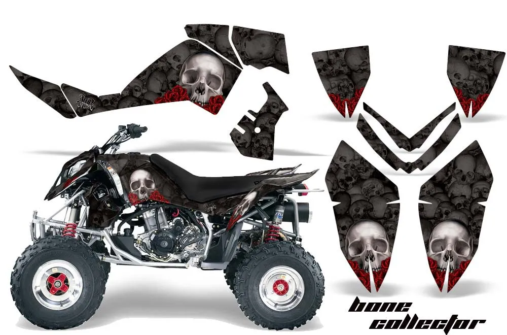 Polaris Outlaw 450 / 500 / 525 ATV Graphic Kit - 2006-2008 Bone Collector Black