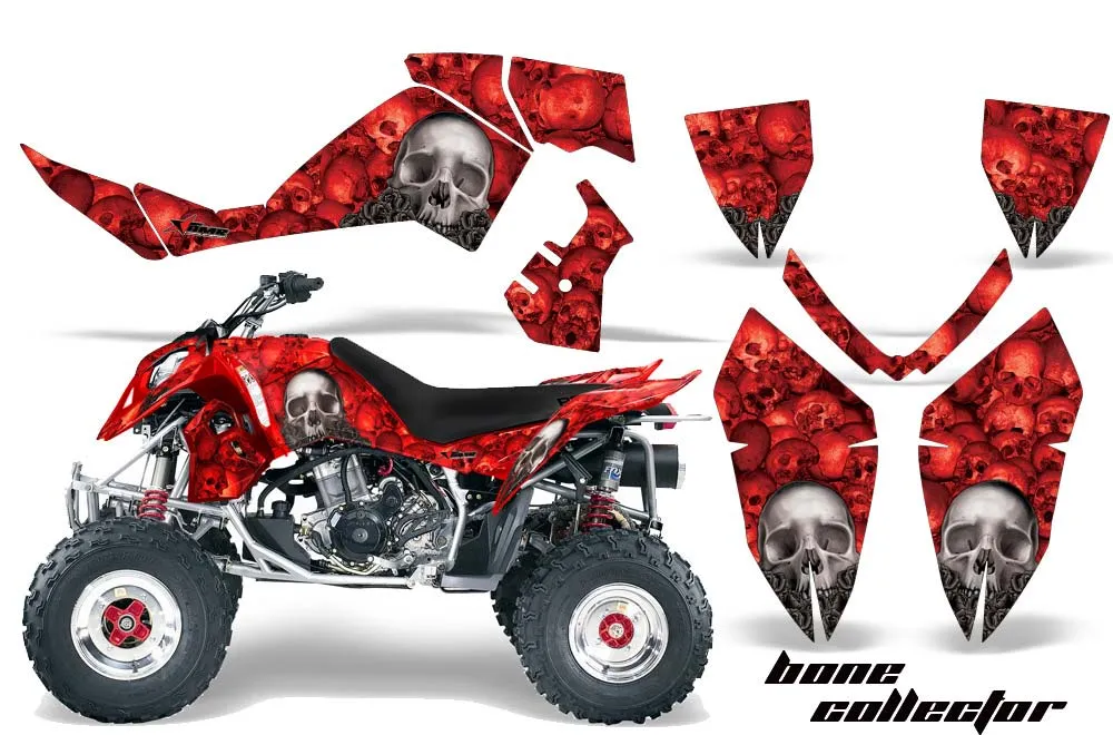 Polaris Outlaw 450 / 500 / 525 ATV Graphic Kit - 2006-2008 Bone Collector Red