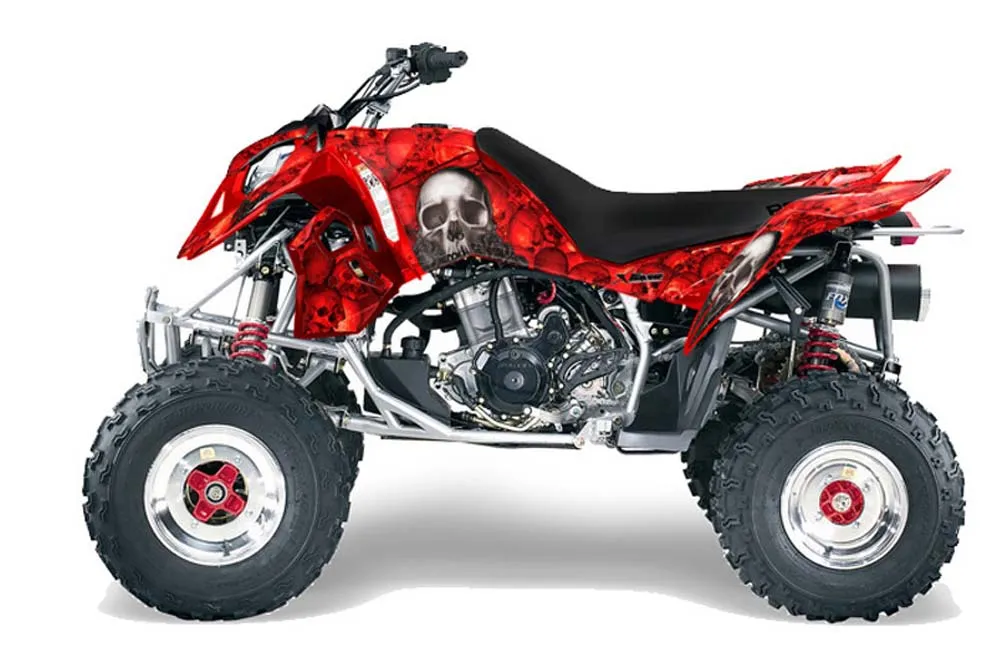 Polaris Outlaw 450 / 500 / 525 ATV Graphic Kit - 2006-2008 Bone Collector Red