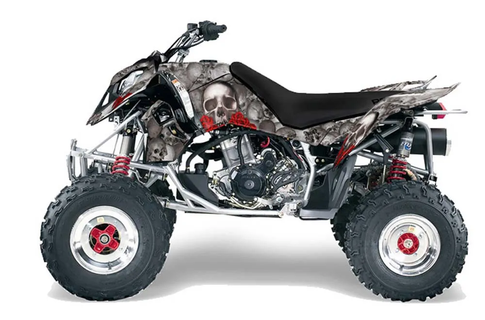 Polaris Outlaw 450 / 500 / 525 ATV Graphic Kit - 2006-2008 Bone Collector Silver