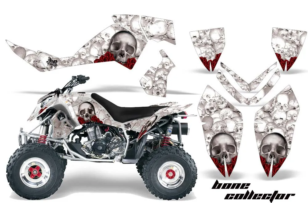 Polaris Outlaw 450 / 500 / 525 ATV Graphic Kit - 2006-2008 Bone Collector White
