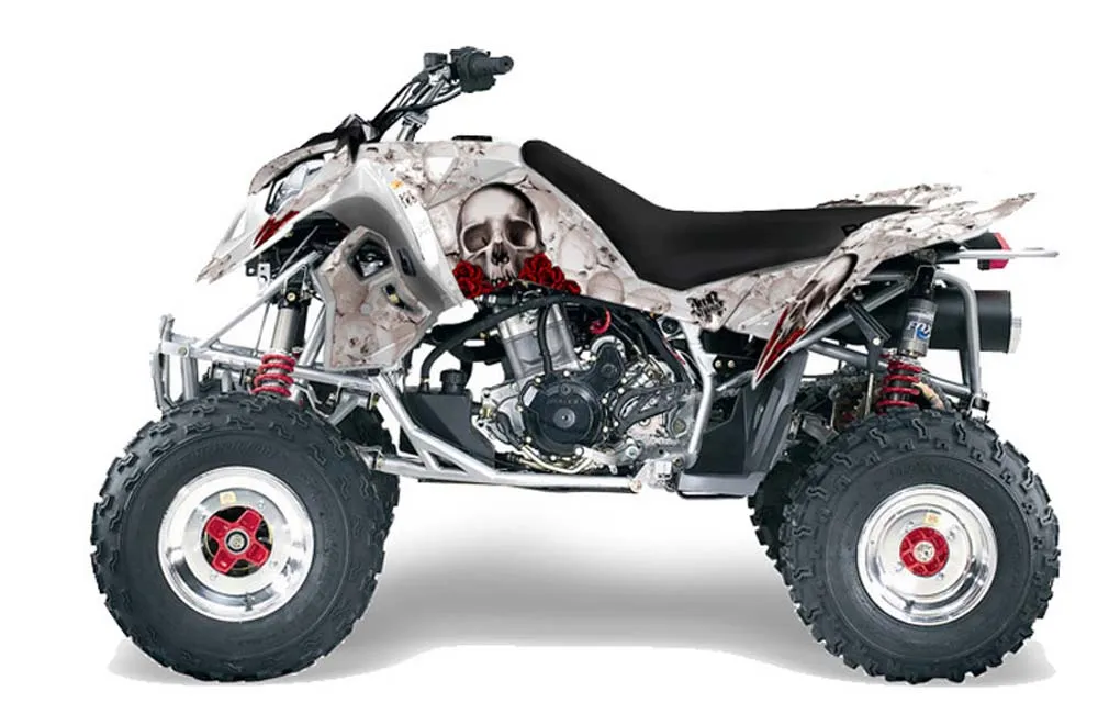 Polaris Outlaw 450 / 500 / 525 ATV Graphic Kit - 2006-2008 Bone Collector White
