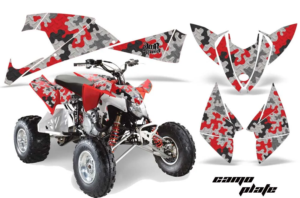Polaris Outlaw 450 / 500 / 525 ATV Graphic Kit - 2009-2012 Camoplate Red