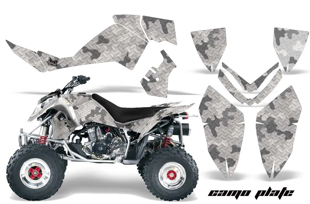 Polaris Outlaw 450 / 500 / 525 ATV Graphic Kit - 2006-2008 Camoplate White