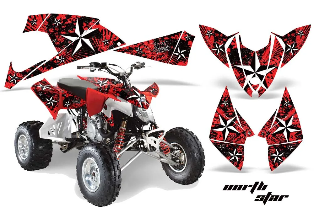 Polaris Outlaw 450 / 500 / 525 ATV Graphic Kit - 2009-2012 Northstar Red