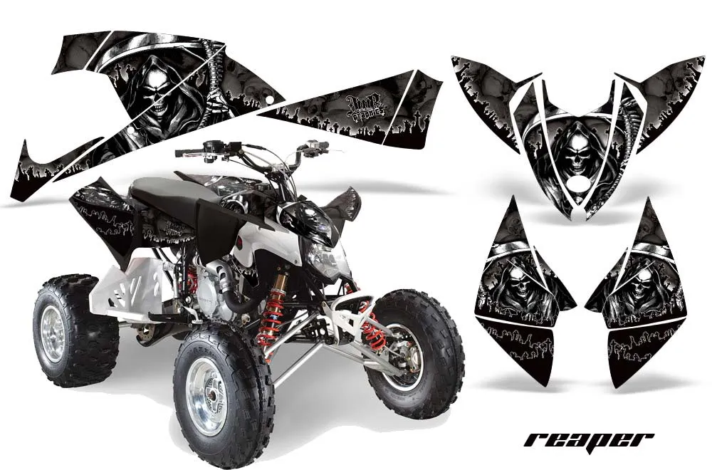 Polaris Outlaw 450 / 500 / 525 ATV Graphic Kit - 2009-2012 Reaper Black