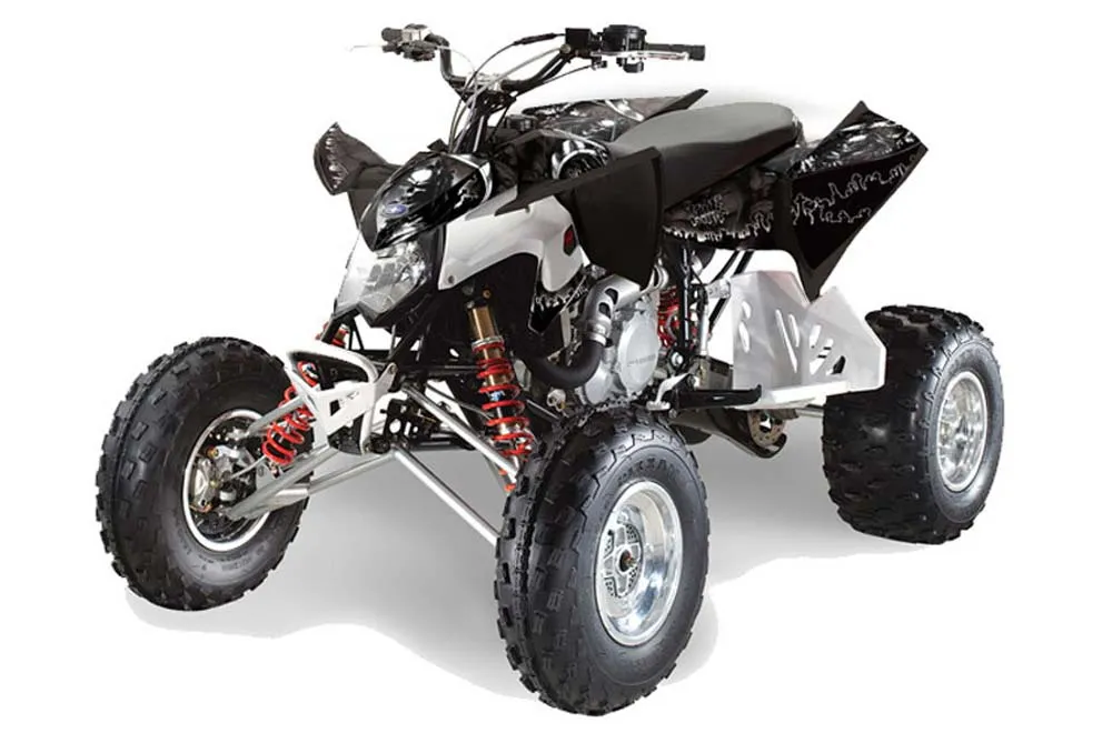 Polaris Outlaw 450 / 500 / 525 ATV Graphic Kit - 2009-2012 Reaper Black
