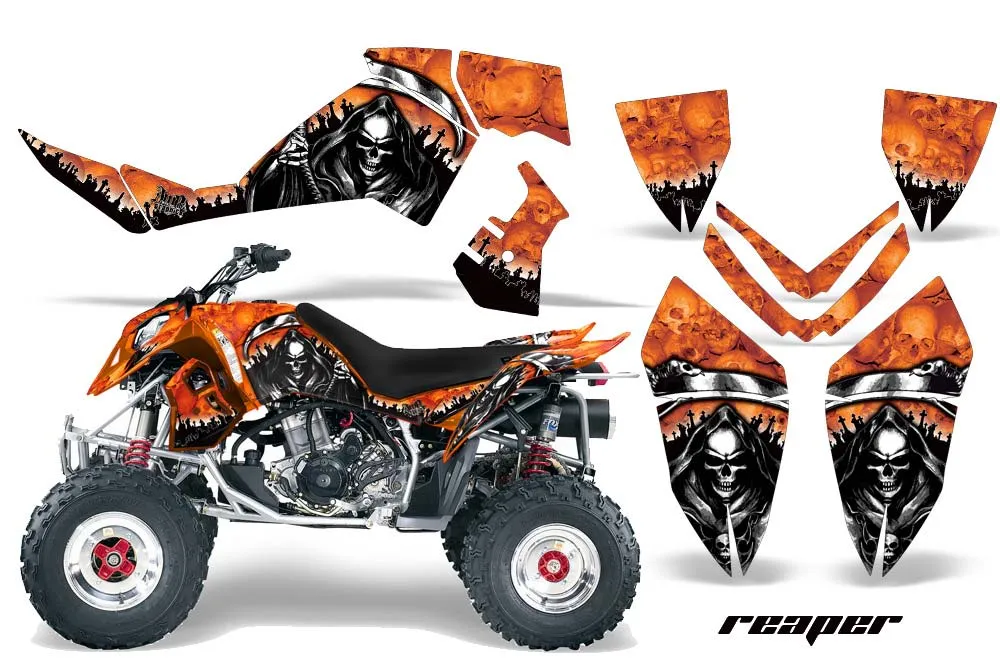 Polaris Outlaw 450 / 500 / 525 ATV Graphic Kit - 2006-2008 Reaper Orange